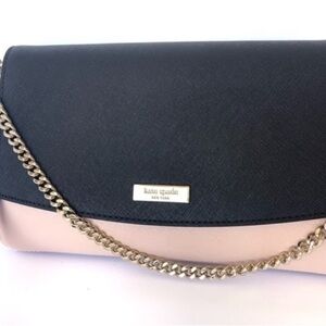 kate spade Black & Blush Two-Tone Chain Crossbody